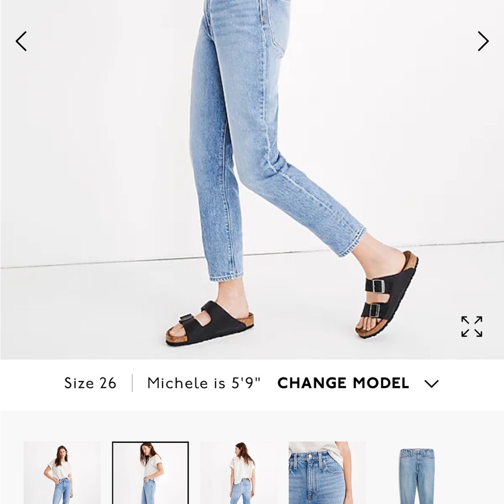Madewell The Momjean High Rise Waist Size 28, New - Picture 10 of 15
